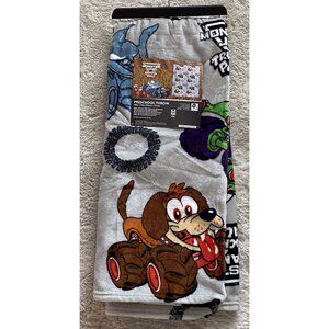 Monster Jam Trucking Pals Soft Preschool Toddler Plush Throw Blanket 40” X 50”
